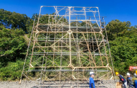 仕掛け花火用足場